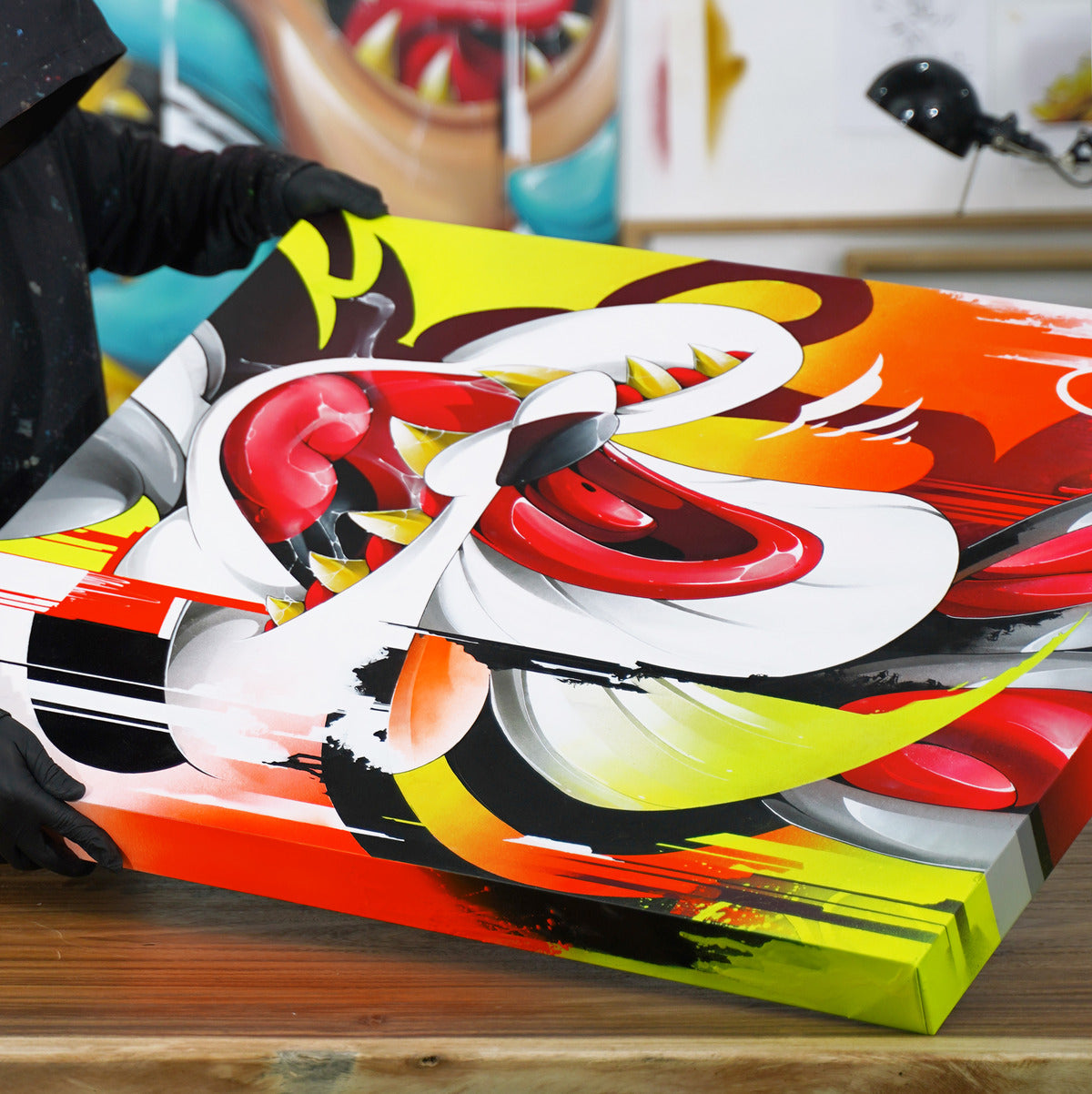 Rebel Rabbit - Canvas Painting